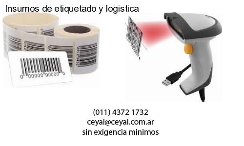 Insumos de etiquetado y logistica