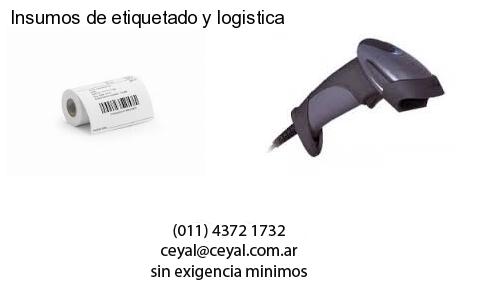Insumos de etiquetado y logistica