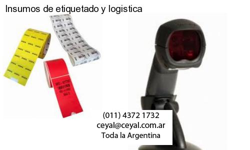 Insumos de etiquetado y logistica