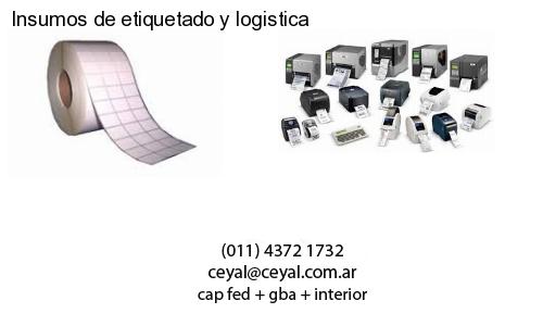 Insumos de etiquetado y logistica