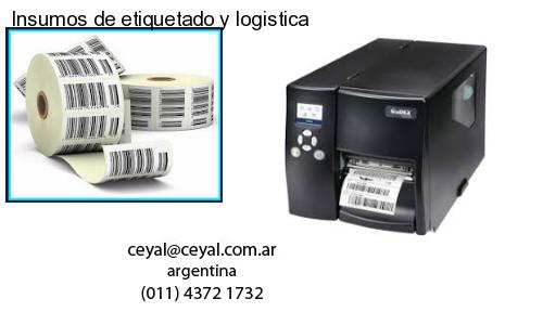 Insumos de etiquetado y logistica