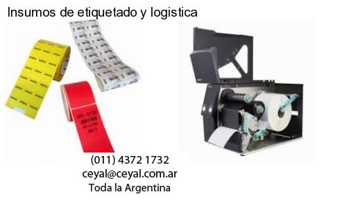 Insumos de etiquetado y logistica