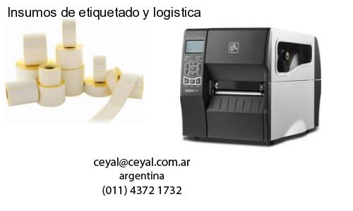 Insumos de etiquetado y logistica