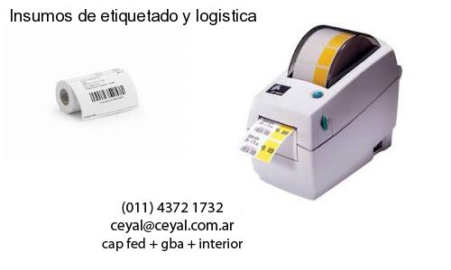 Insumos de etiquetado y logistica