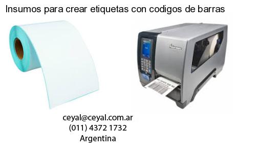 Insumos para crear etiquetas con codigos de barras