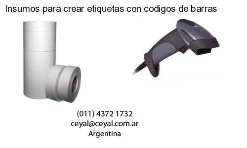 Insumos para crear etiquetas con codigos de barras