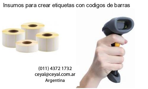 Insumos para crear etiquetas con codigos de barras