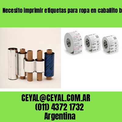 Necesito imprimir etiquetas para ropa en caballito buenos aires