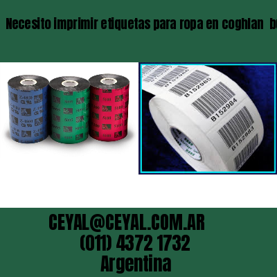 Necesito imprimir etiquetas para ropa en coghlan  buenos aires
