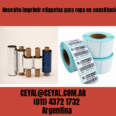 Necesito imprimir etiquetas para ropa en constitucion  buenos aires