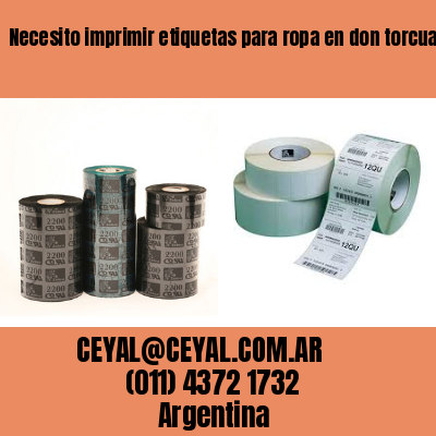Necesito imprimir etiquetas para ropa en don torcuato