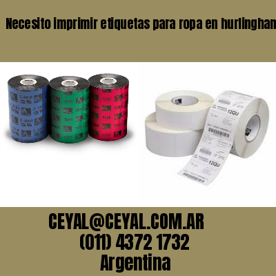 Necesito imprimir etiquetas para ropa en hurlingham