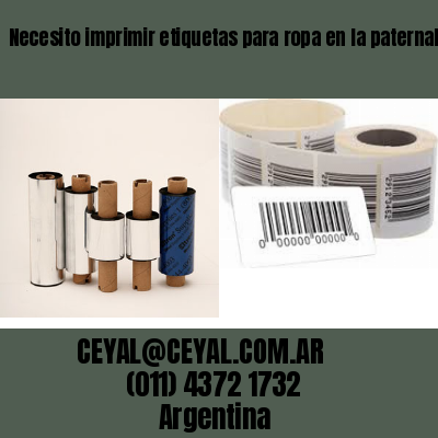 Necesito imprimir etiquetas para ropa en la paternal buenos aires