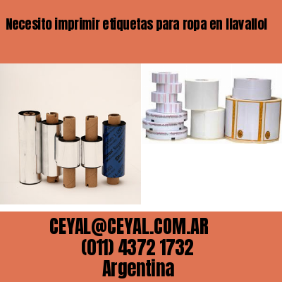 Necesito imprimir etiquetas para ropa en llavallol
