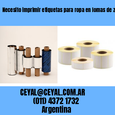 Necesito imprimir etiquetas para ropa en lomas de zamora