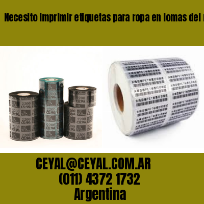 Necesito imprimir etiquetas para ropa en lomas del mirador
