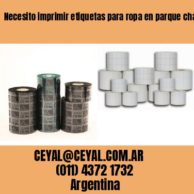 Necesito imprimir etiquetas para ropa en parque chacabuco  buenos aires