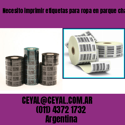 Necesito imprimir etiquetas para ropa en parque chacabuco