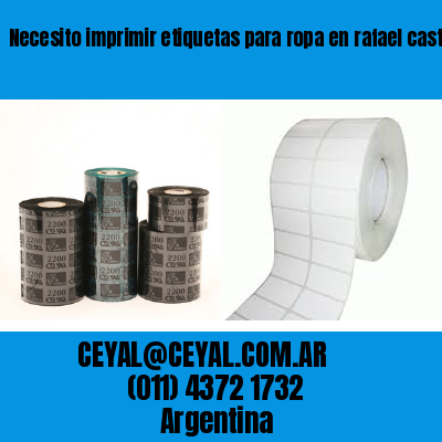 Necesito imprimir etiquetas para ropa en rafael castillo