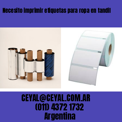 Necesito imprimir etiquetas para ropa en tandil