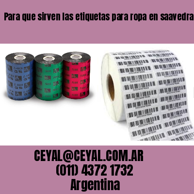 Para que sirven las etiquetas para ropa en saavedra  buenos aires