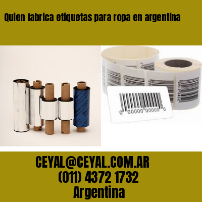 Quien fabrica etiquetas para ropa en argentina