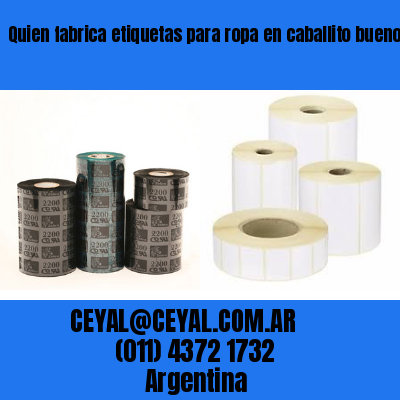 Quien fabrica etiquetas para ropa en caballito buenos aires