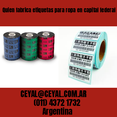 Quien fabrica etiquetas para ropa en capital federal