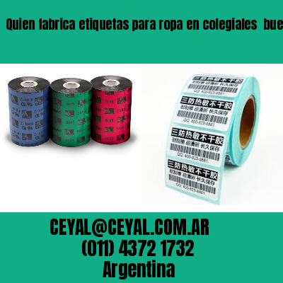 Quien fabrica etiquetas para ropa en colegiales  buenos aires