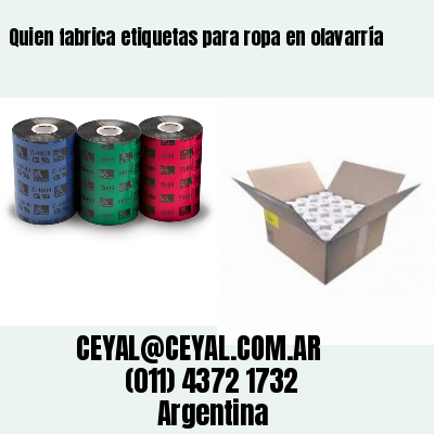 Quien fabrica etiquetas para ropa en olavarría