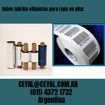 Quien fabrica etiquetas para ropa en pilar