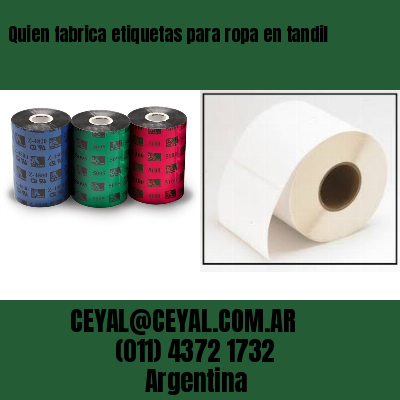 Quien fabrica etiquetas para ropa en tandil