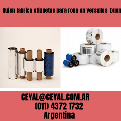 Quien fabrica etiquetas para ropa en versalles  buenos aires