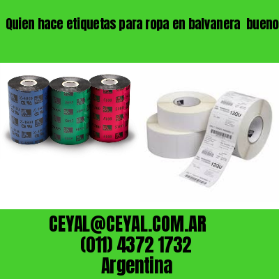 Quien hace etiquetas para ropa en balvanera  buenos aires
