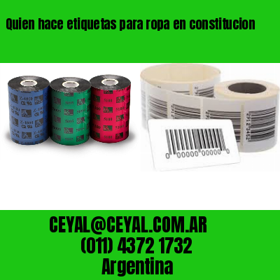Quien hace etiquetas para ropa en constitucion