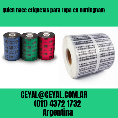 Quien hace etiquetas para ropa en hurlingham