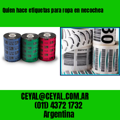 Quien hace etiquetas para ropa en necochea