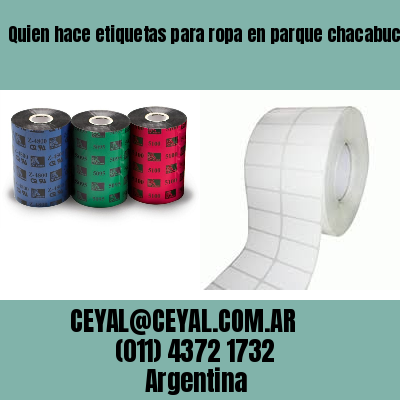Quien hace etiquetas para ropa en parque chacabuco