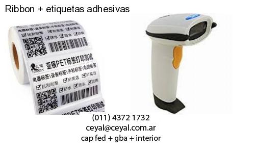 Ribbon etiquetas adhesivas