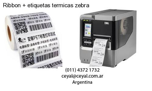 Ribbon etiquetas termicas zebra