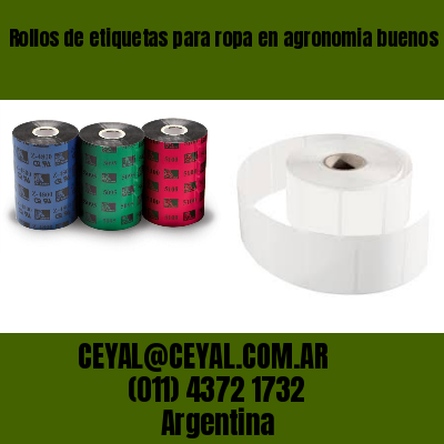 Rollos de etiquetas para ropa en agronomia buenos aires
