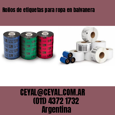Rollos de etiquetas para ropa en balvanera
