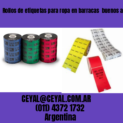 Rollos de etiquetas para ropa en barracas  buenos aires