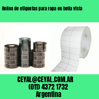 Rollos de etiquetas para ropa en bella vista