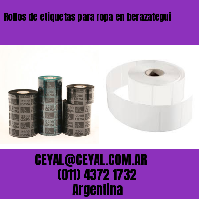 Rollos de etiquetas para ropa en berazategui