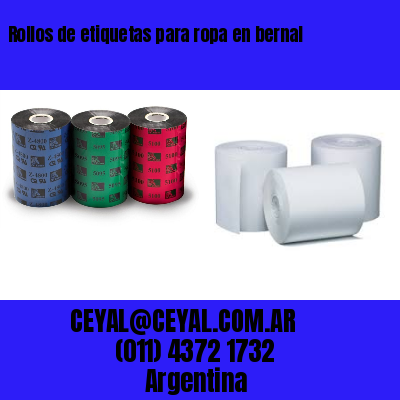 Rollos de etiquetas para ropa en bernal