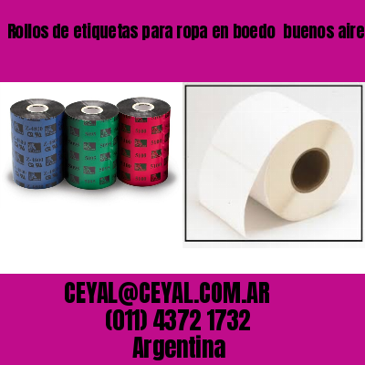 Rollos de etiquetas para ropa en boedo  buenos aires