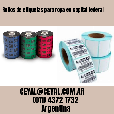 Rollos de etiquetas para ropa en capital federal