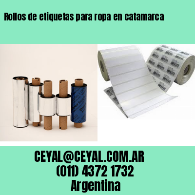 Rollos de etiquetas para ropa en catamarca