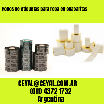 Rollos de etiquetas para ropa en chacaritas